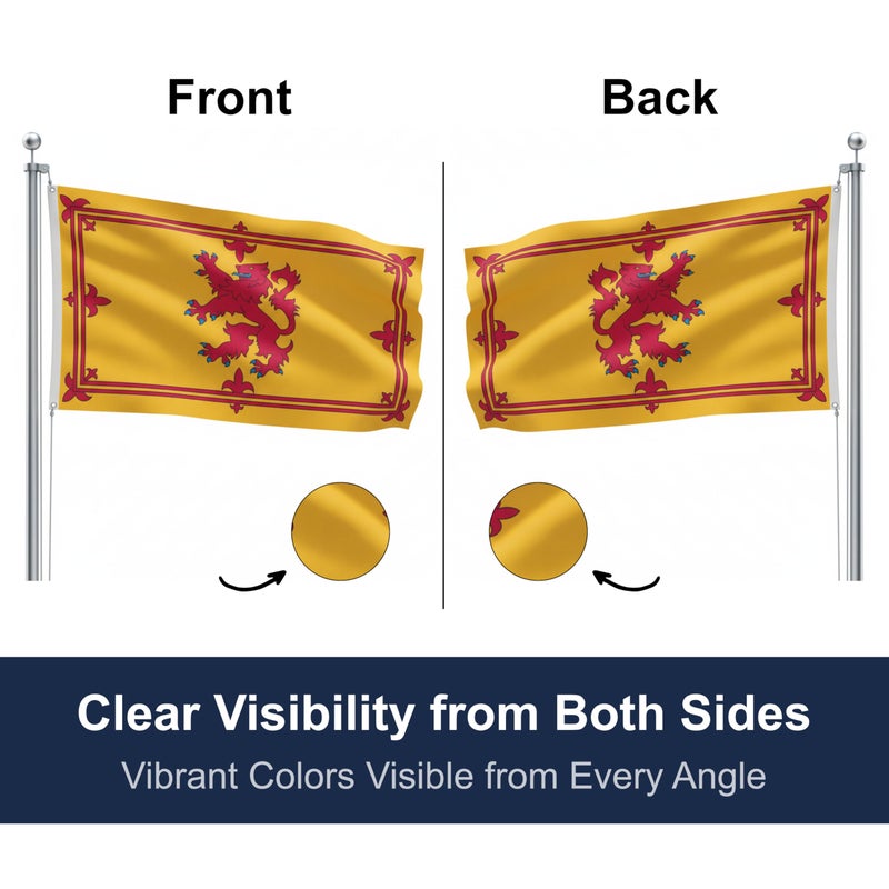 Shoe String King Scotland Lion Outdoor Flag - Large 3' x 5', Weather-Resistant Polyester - Image 2